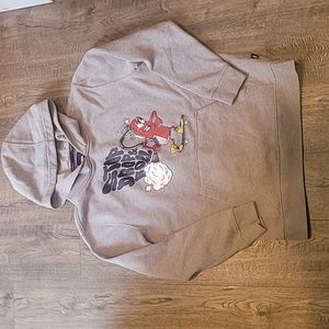 Van's Off The Wall "Stop Drop and Roll" Boys Large Hooded Sweater